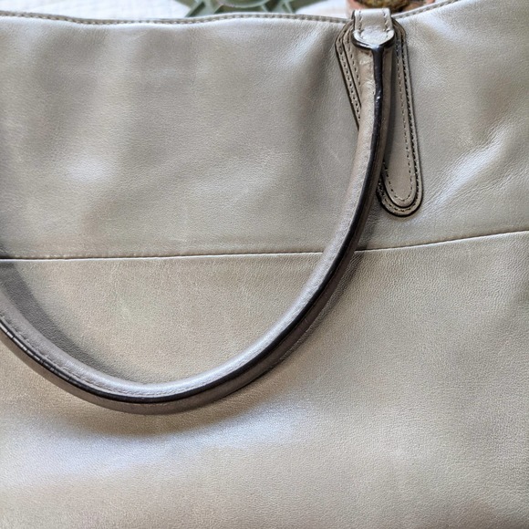 Coach Borough Napa Soft Leather Satchel Tote in Earth Gray - Picture 8 of 12